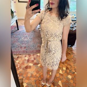 Tadashi Shoji Greta Embroidered Lace Dress